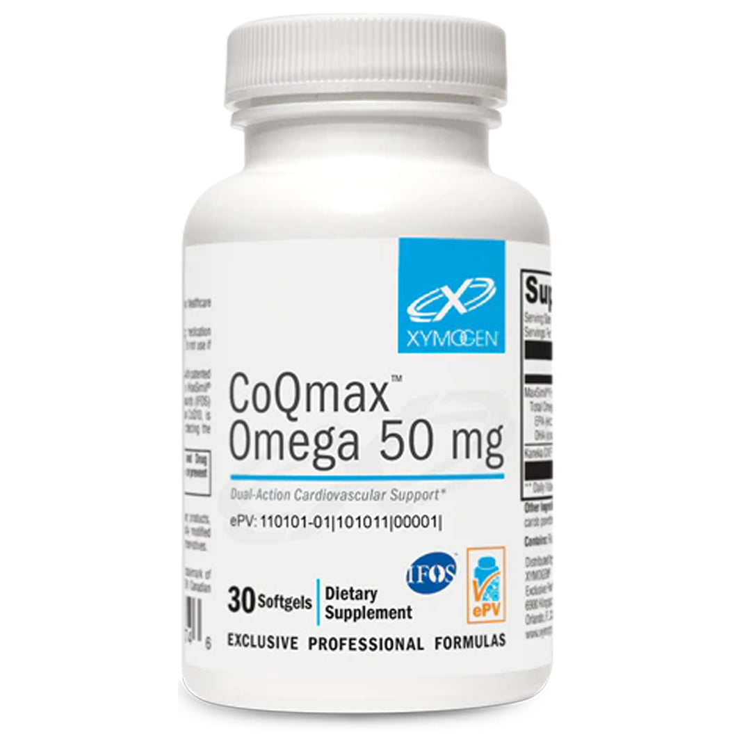 XYMOGEN, CoQmax™ Omega 50 mg 30 Softgels