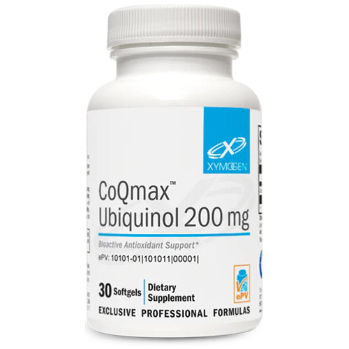 XYMOGEN, CoQmax™ Ubiquinol 200 mg 30 Softgels