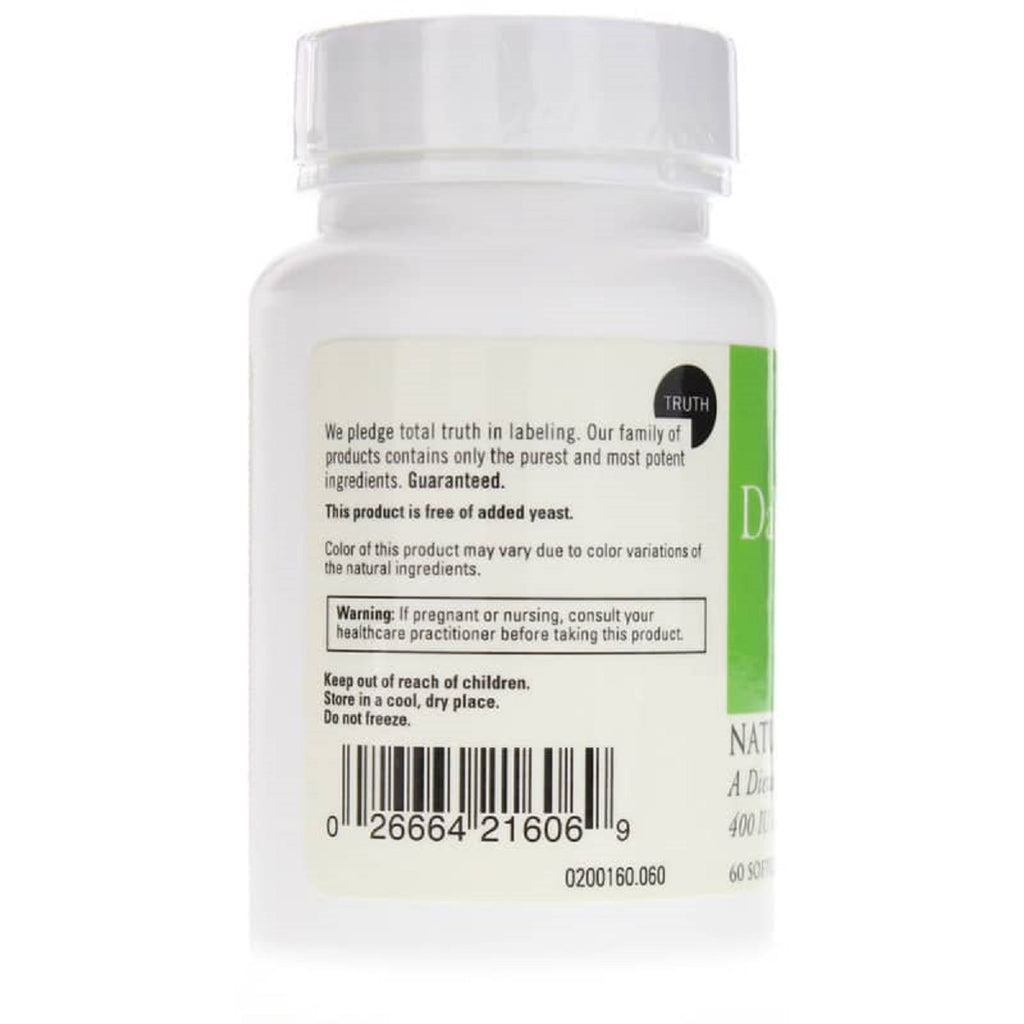 DaVinci Labs, Natural Vitamin E-400 60 Softgel