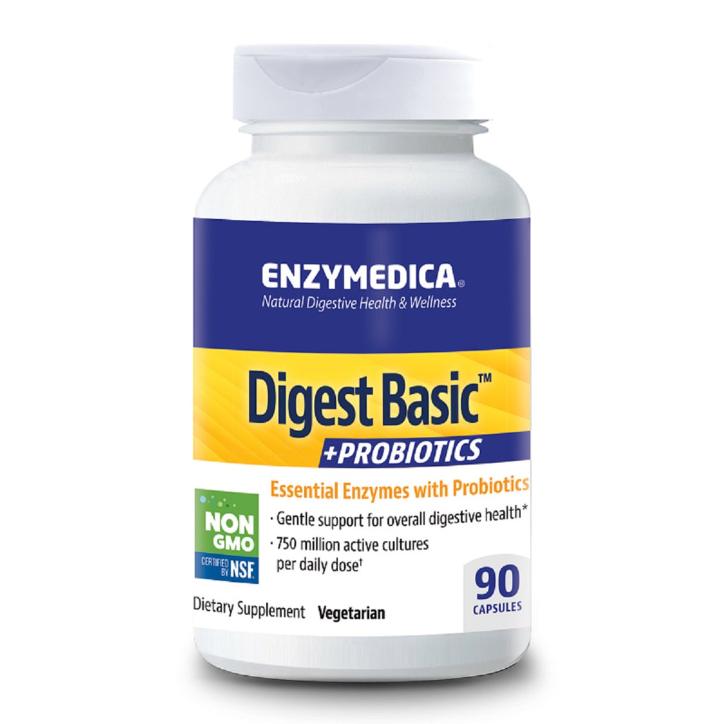 Enzymedica | Digest Basic +PROBIOTICS | 90 Capsules