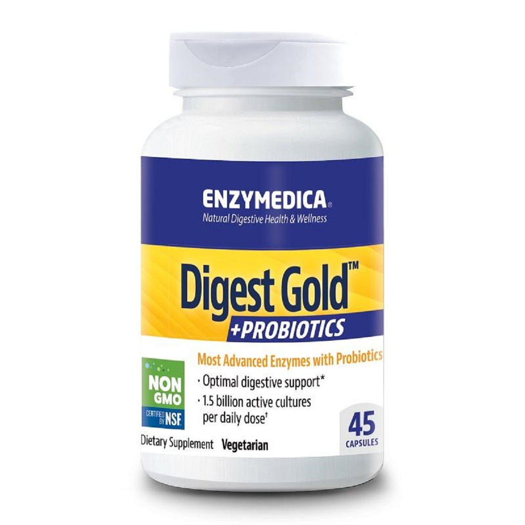 Enzymedica | Digest Gold +PROBIOTICS | 45 Capsules