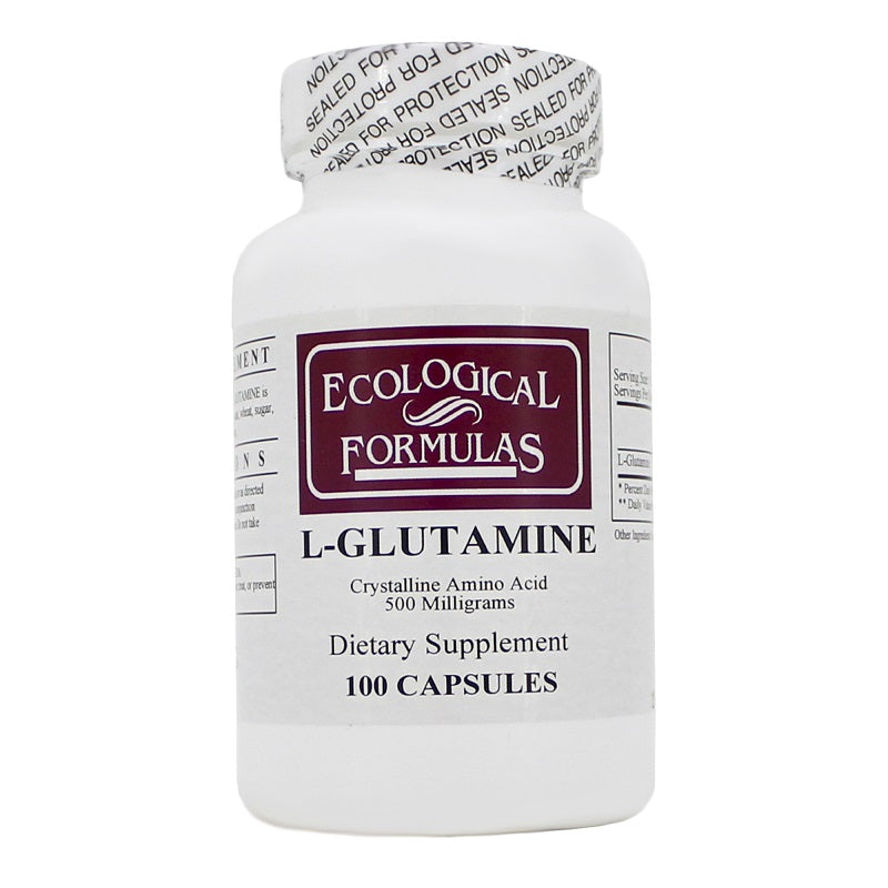 Ecological Formulas | L-Glutamine 500mg | 100 - 250 Capsules - 100 Capsules