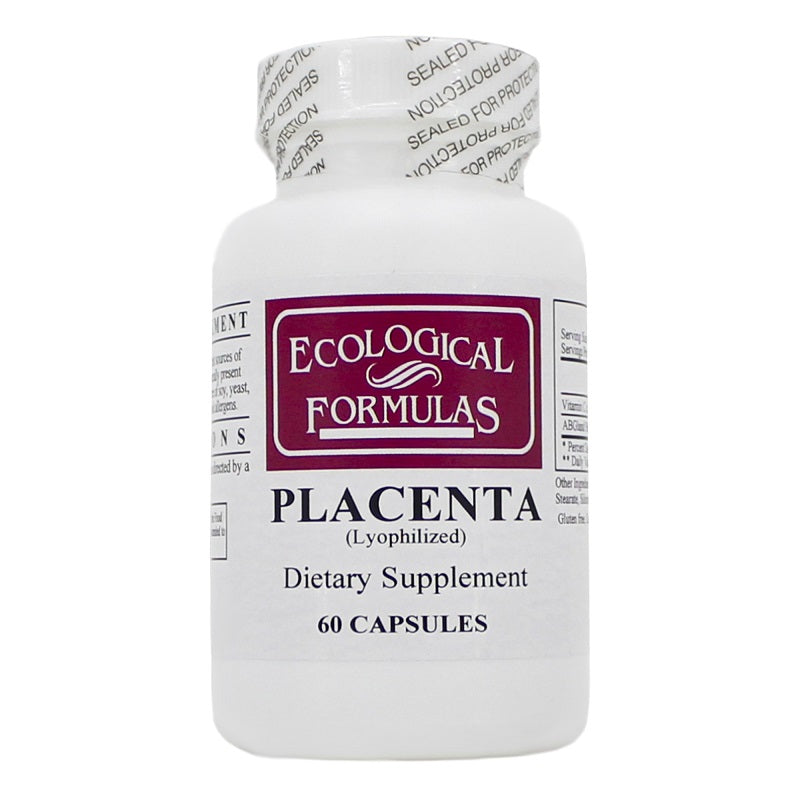 Ecological Formulas | Placenta (Lypholized 250mg) | 60 Capsules