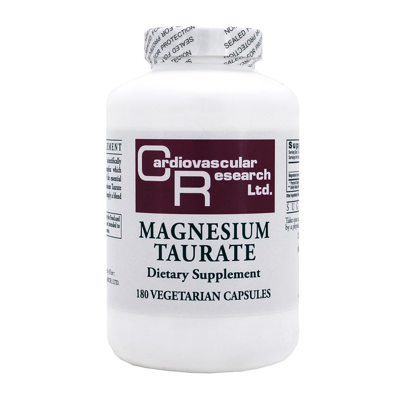 Ecological Formulas | Magnesium Taurate | 60 - 180 Veg Capsules - 180 Veg Capsules