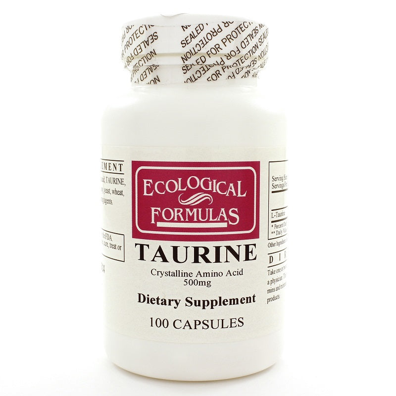 Ecological Formulas | Taurine 500mg | 100 Capsules