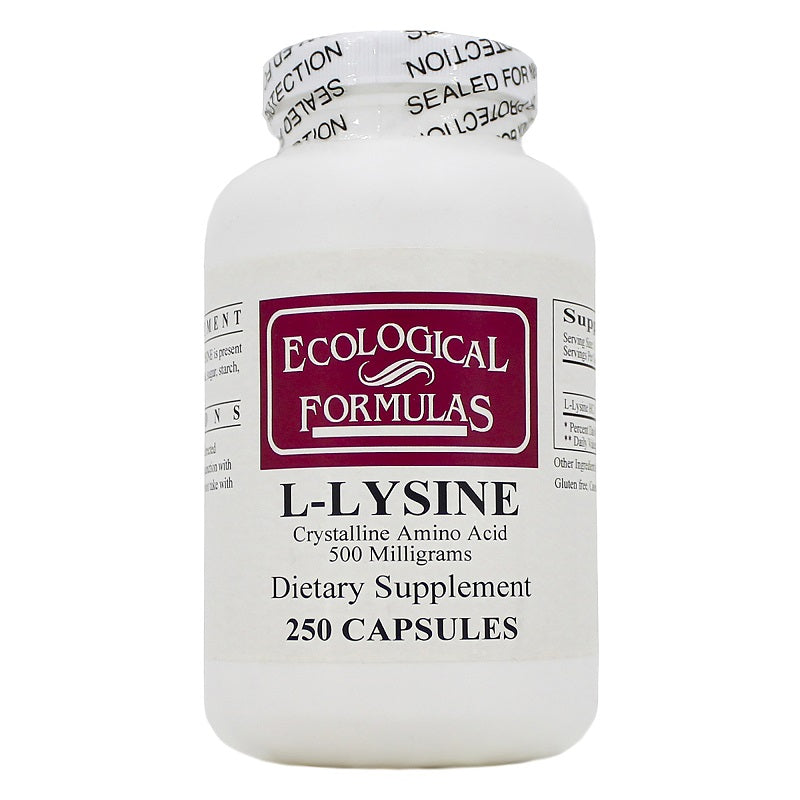 Ecological Formulas | L-Lysine 500mg | 250 Capsules