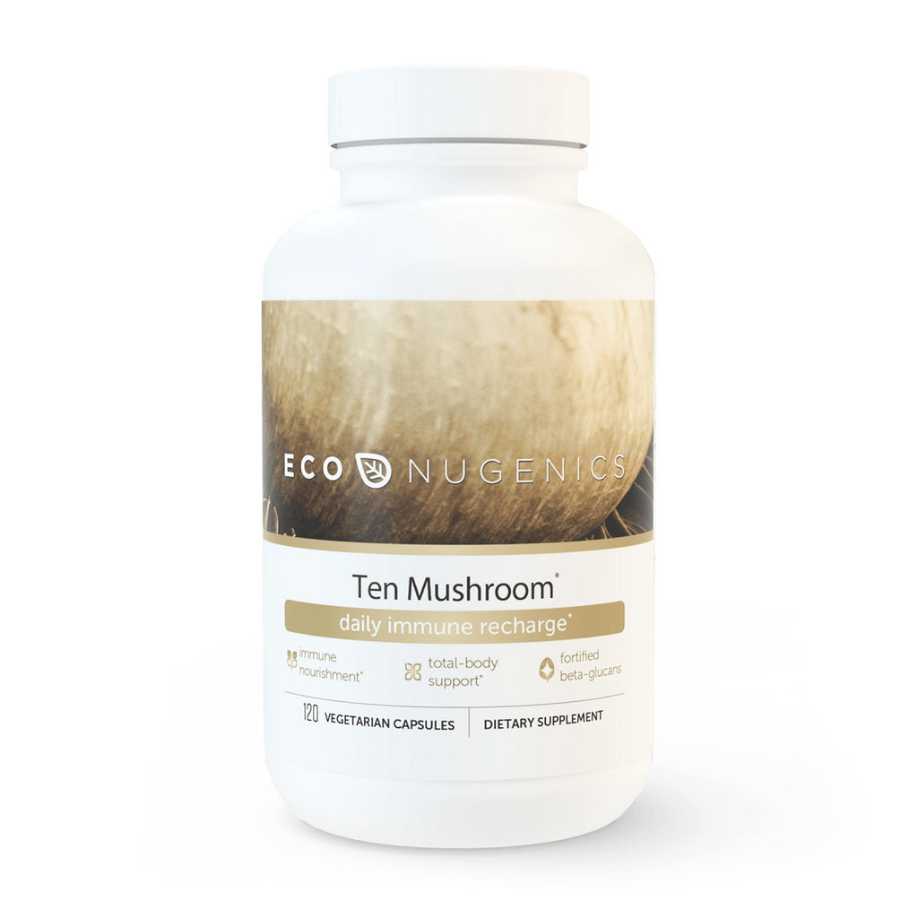 EcoNugenics, Ten Mushroom Formula 120 Veg Capsules