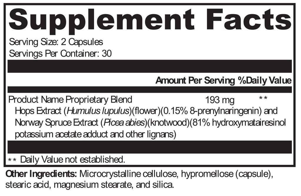 XYMOGEN, FlashArrest 60 Capsules Ingredients