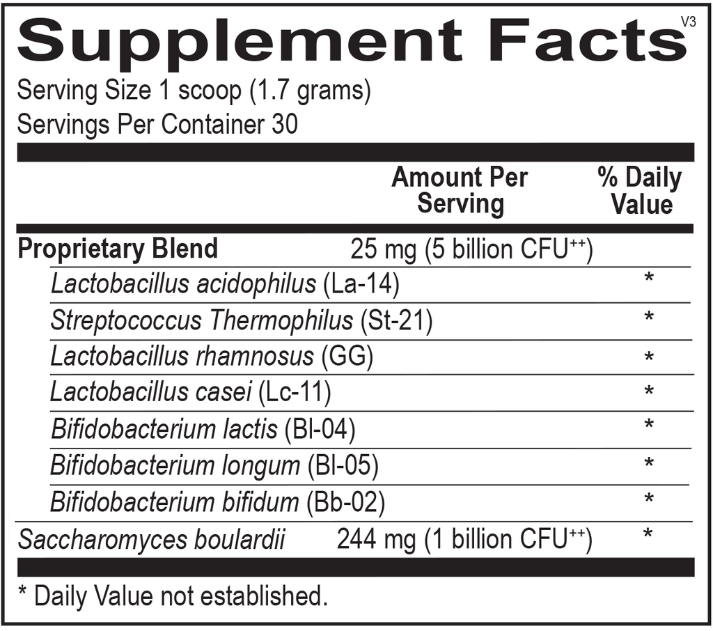 Ortho Molecular, FloraBoost 30 Servings Ingredients