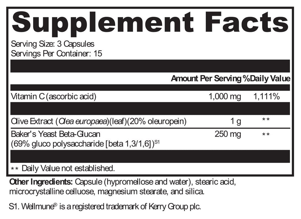 XYMOGEN, Immune Essentials™ 45 Capsules Ingredients