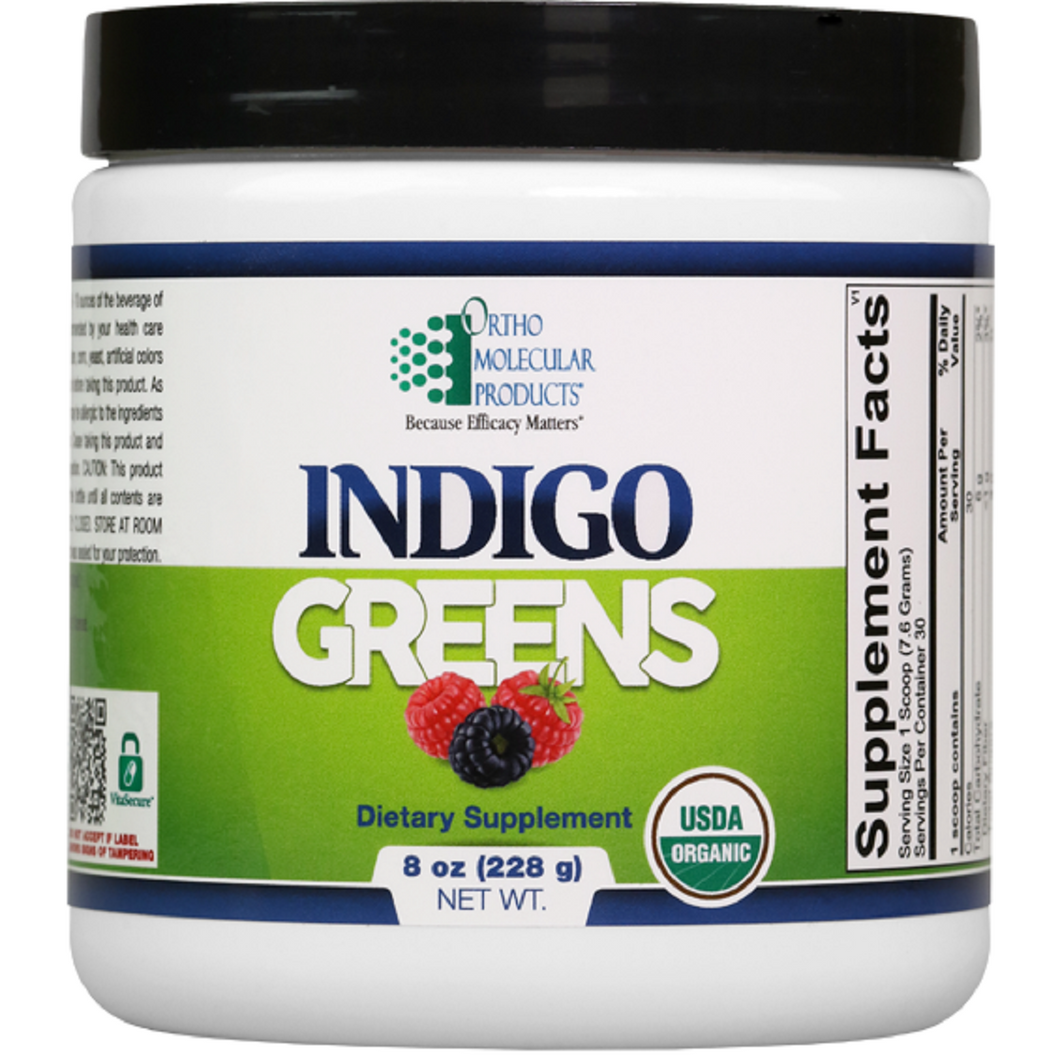 Ortho Molecular, Indigo Greens Powder 30 Servings