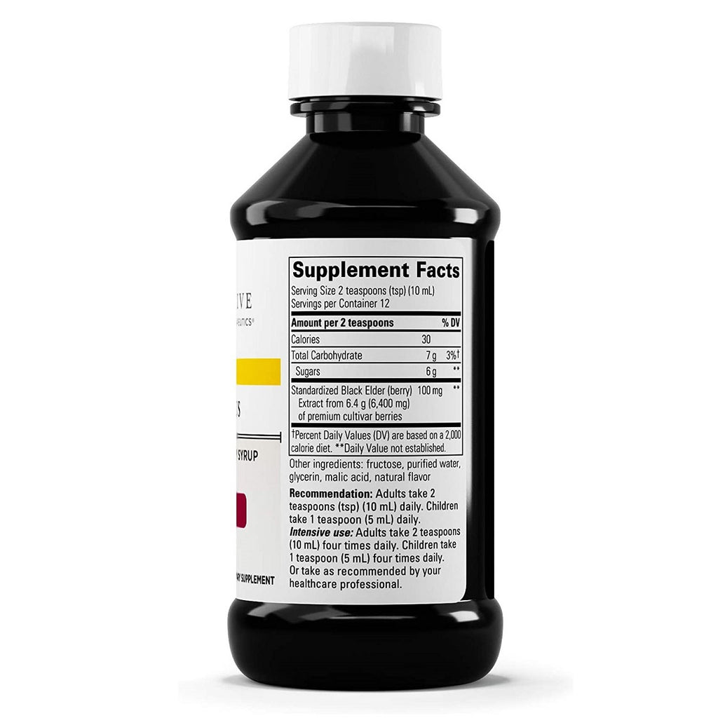 Integrative Therapeutics Sambucus Black Elderberry Syrup (Berry Flavored) 4 oz Ingredients