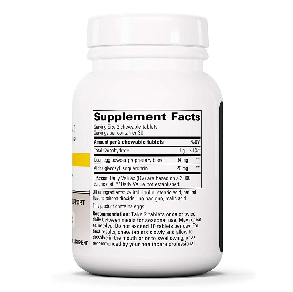 Integrative Therapeutics, ALLQLEAR™ Berry Flavored 60 Chewable Tablets Ingredients