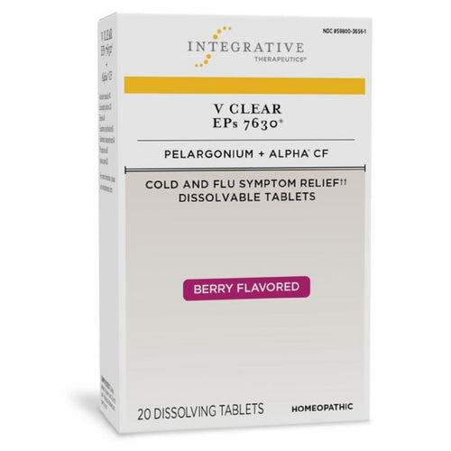Integrative Therapeutics, V Clear EPs 7630 Berry Flavor 20 Dissolving Tablets