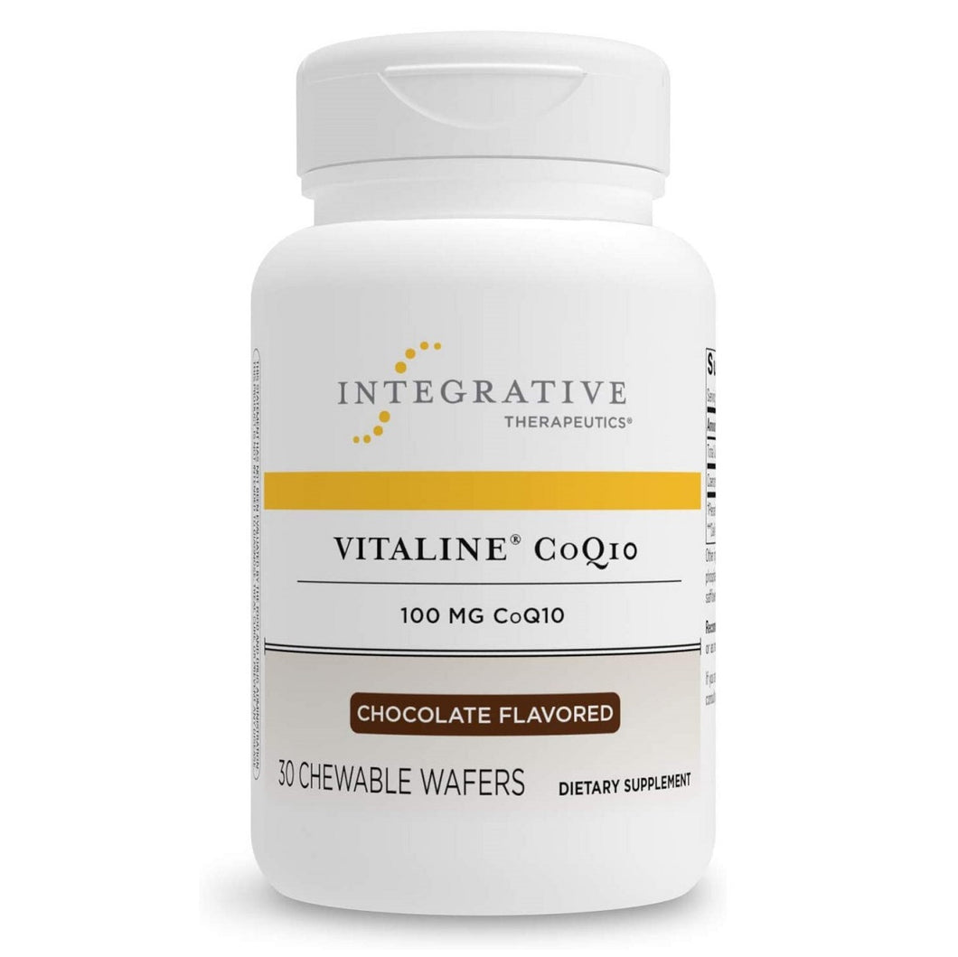 Integrative Therapeutics, Vitaline CoQ10 100 mg Chocolate Flavor 30 Chewable Wafers