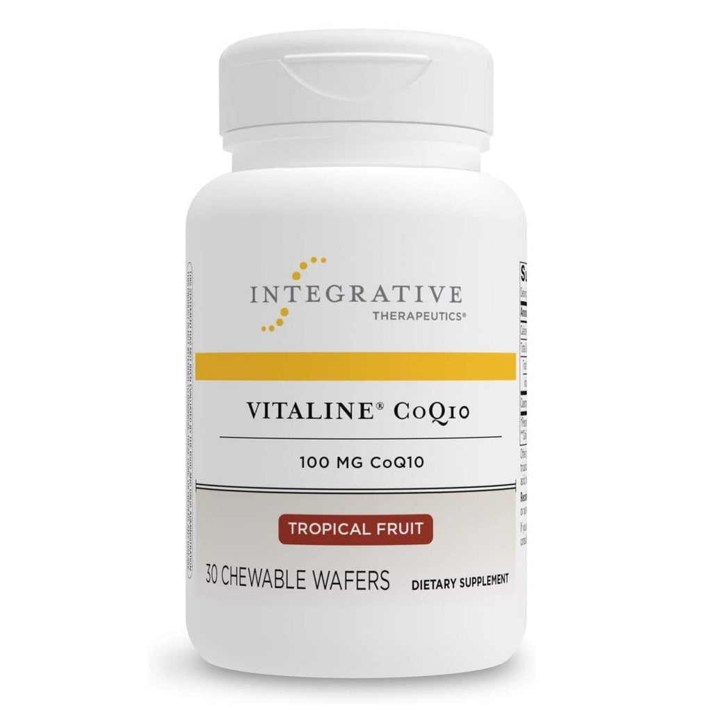 Integrative Therapeutics Vitaline CoQ10 100mg Tropical Fruit Flavor 30 Chewables