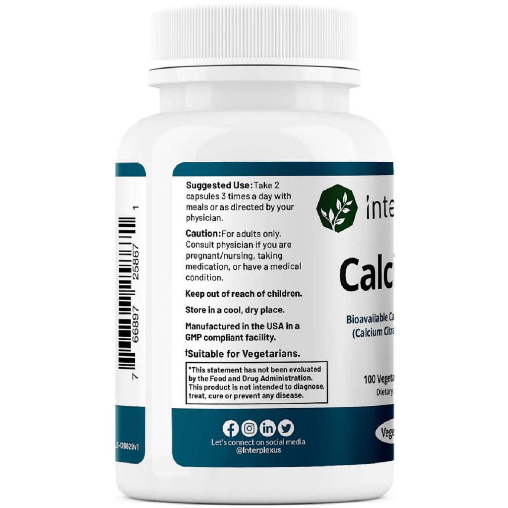 InterPlexus, Calcium² 100 Vegetarian Capsule