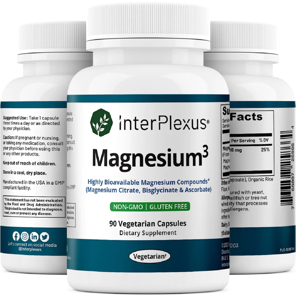 InterPlexus, Magnesium³ 90 Vegetarian Caps