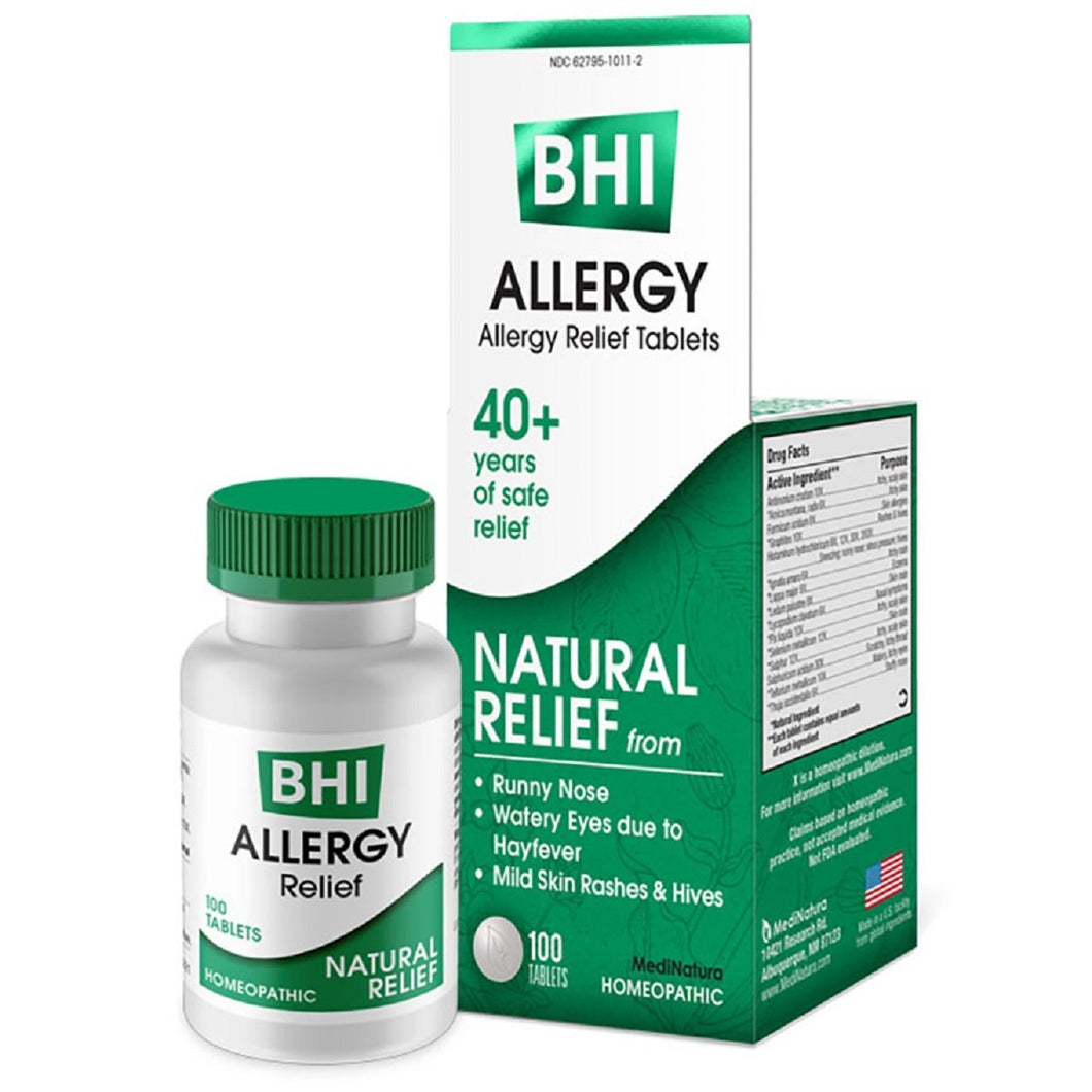 MediNatura | BHI Allergy Relief | 100 Tablets