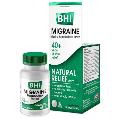 MediNatura, BHI Migraine Relief 100 Tablets
