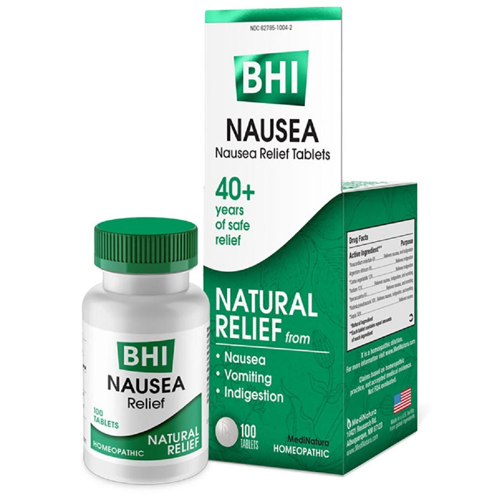 MediNatura, BHI Nausea Relief 100 Tablets