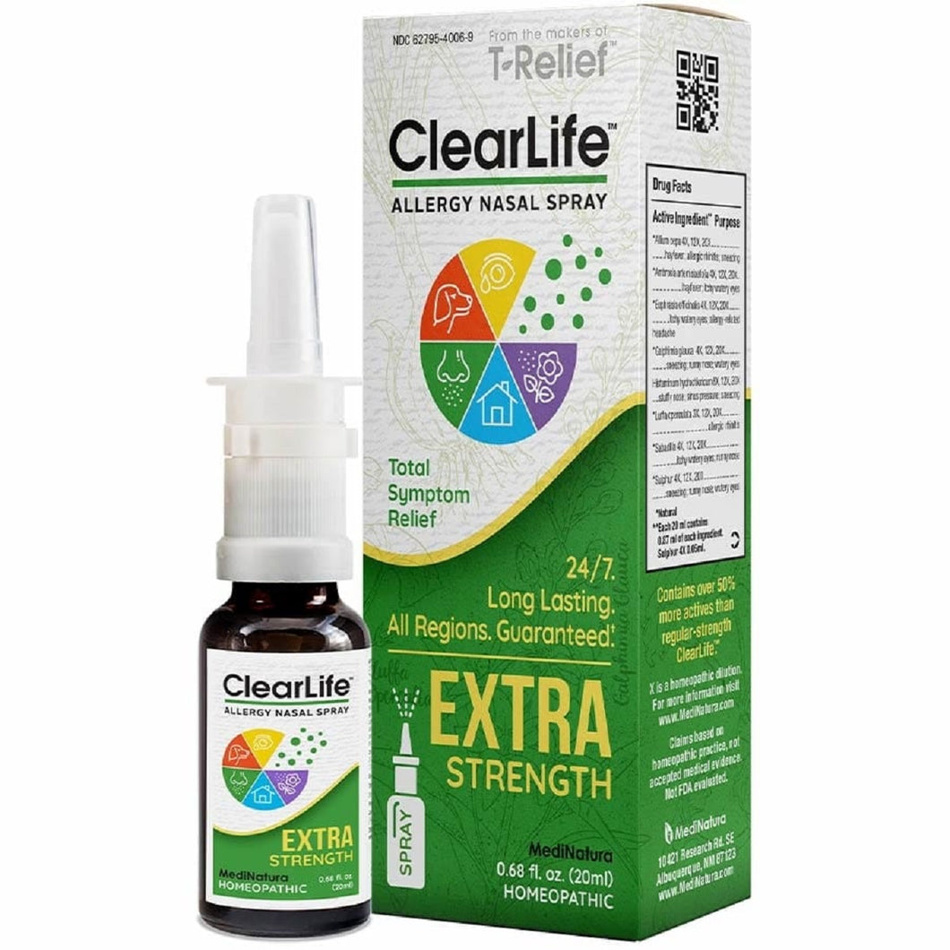 MediNatura, ClearLife Allergy Extra Strength Nasal Spray 0.68 oz