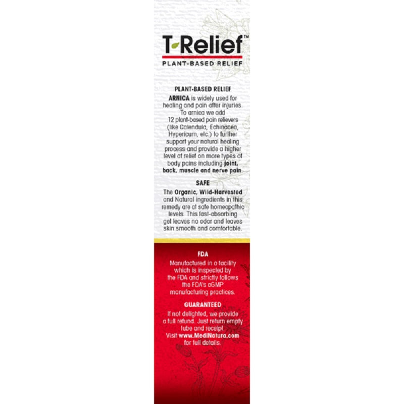MediNatura, T -Relief Extra Strength Pain 3 oz Gel