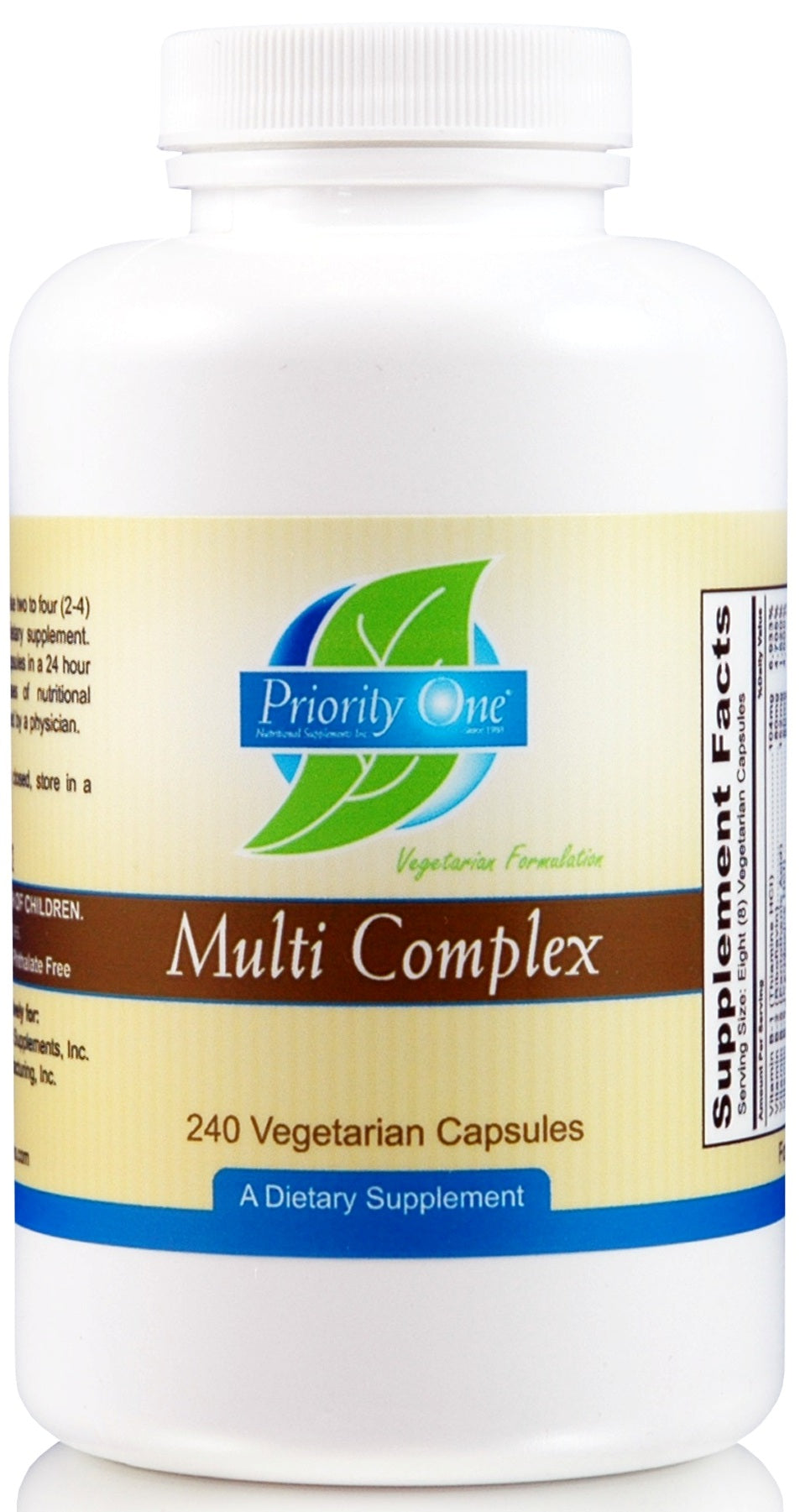 Priority One | Multi Complex | 240 Vegetarian Capsules