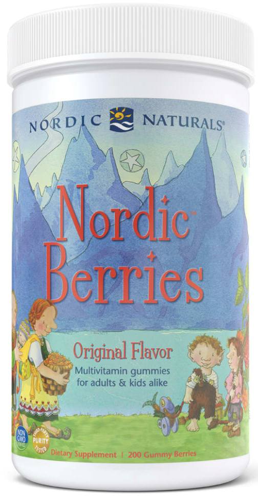 Nordic Natural | Nordic Berries (Citrus) | 120 - 200 Gummy Berries - 200 Gummy Berries