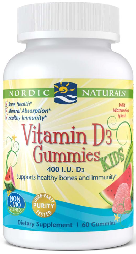 Nordic Naturals | Vitamin D3 Gummies KIDS | 60 Gummies
