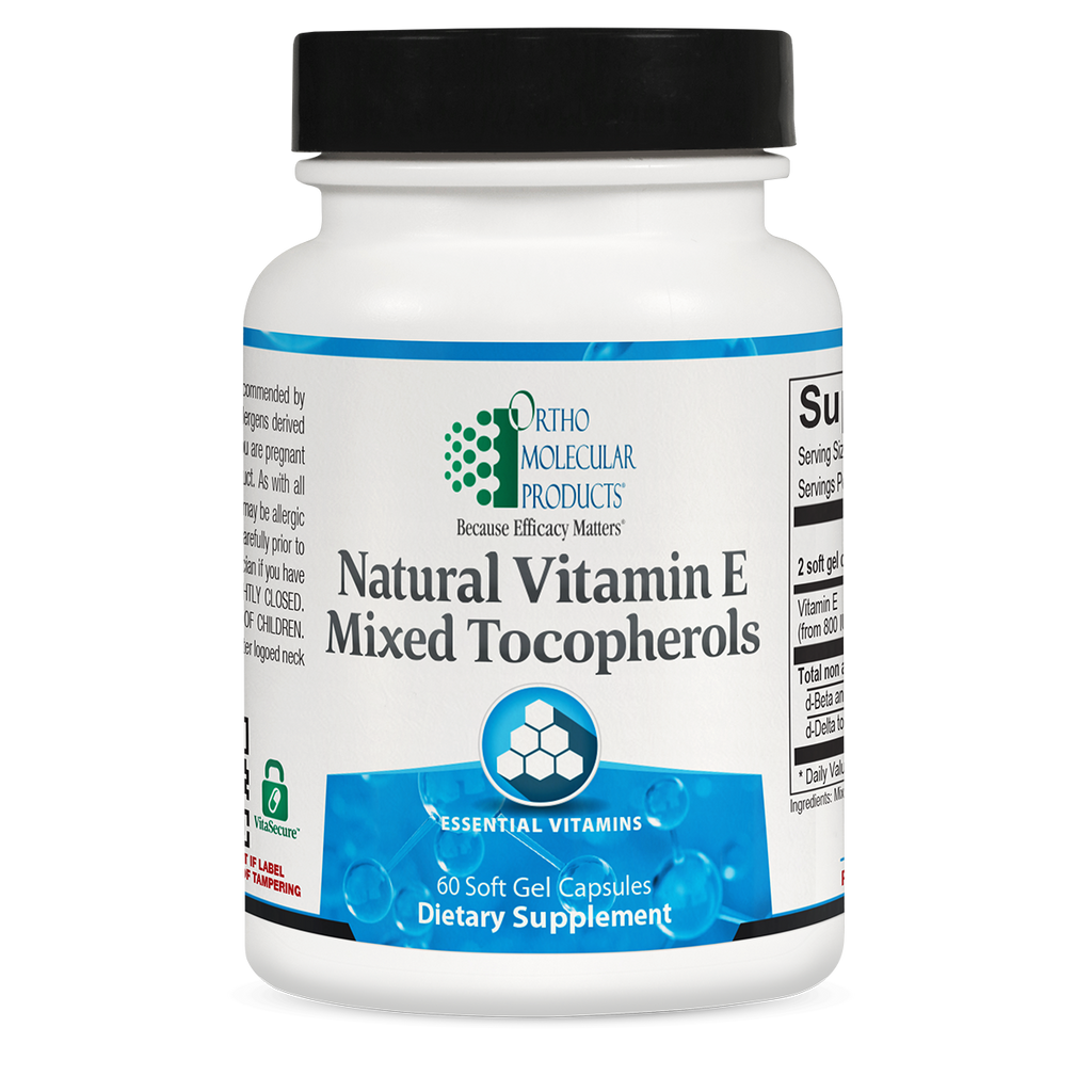 Natural Vitamin E Mixed Tocopherols 60 Soft Gel Capsules