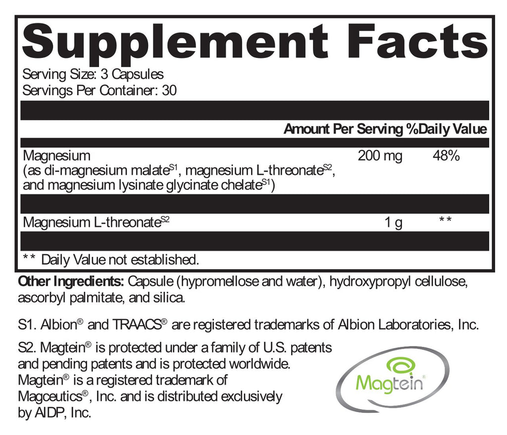 Protocols For Health, Neuro Mag Mixed Berry 30 Servings ingredients