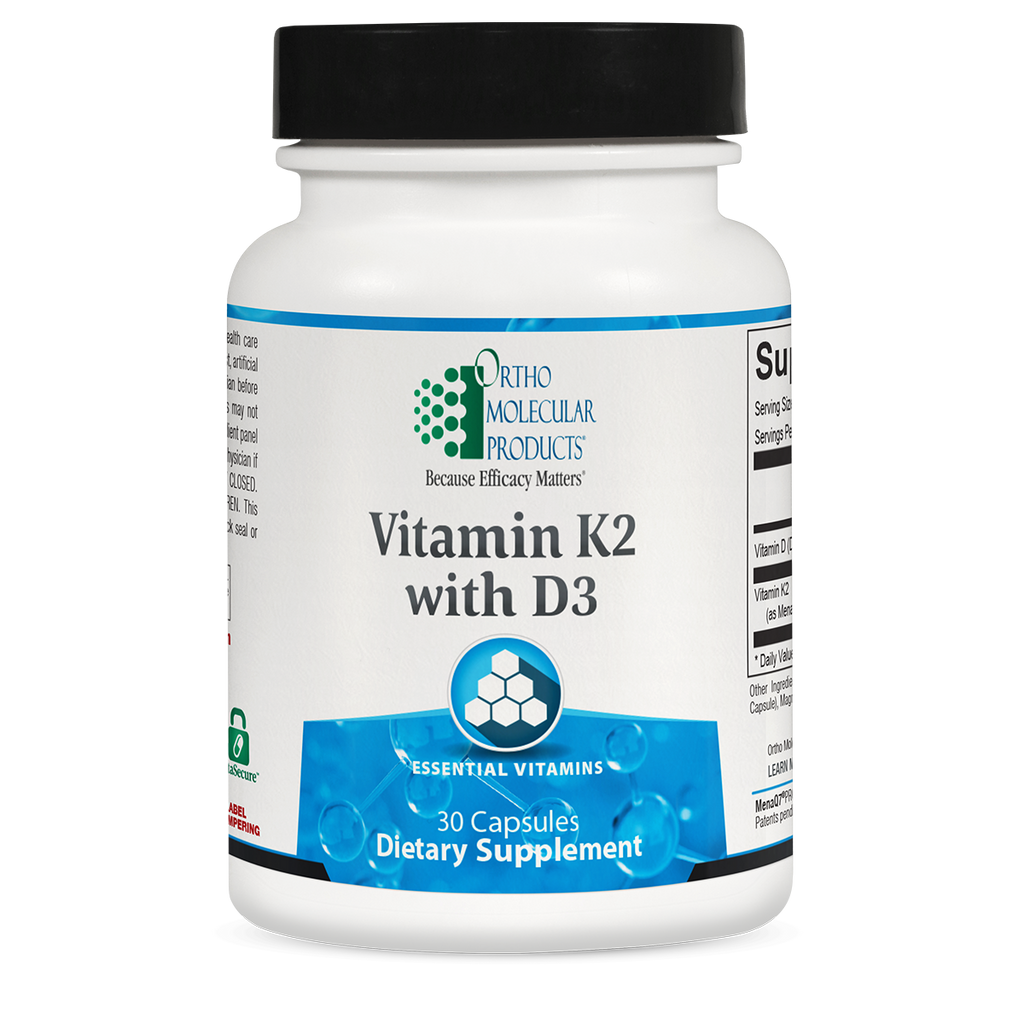 Ortho Molecular, Vitamin K2 with D3 30 Capsules