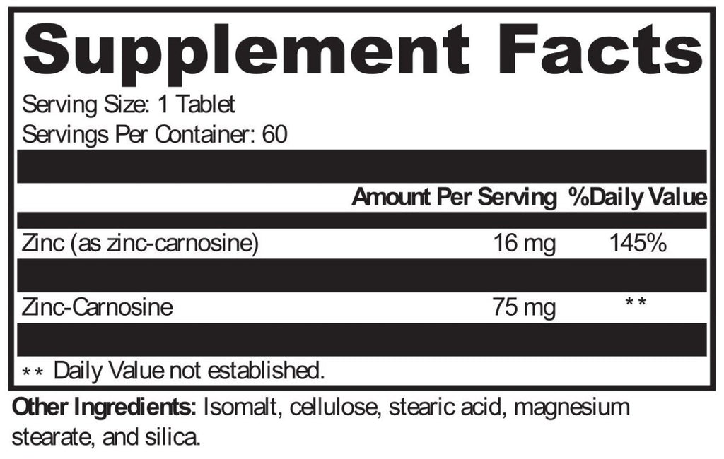 XYMOGEN, PepciX™ 60 Tablets Ingredients