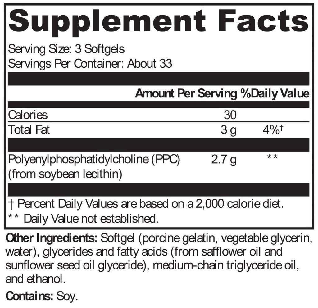 XYMOGEN, PhosphaLine™ 100 Softgels Ingredients