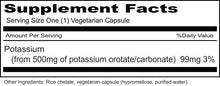 Load image into Gallery viewer, Priority One | Potassium Orotate | 100 Vegetarian Capsules
