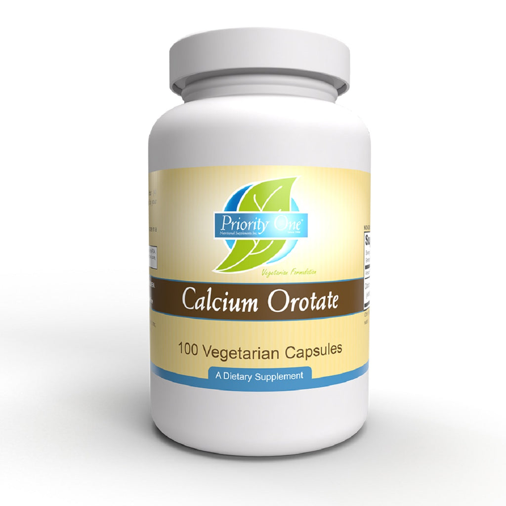 Priority One, Calcium Orotate 100 Vegetarian Capsules