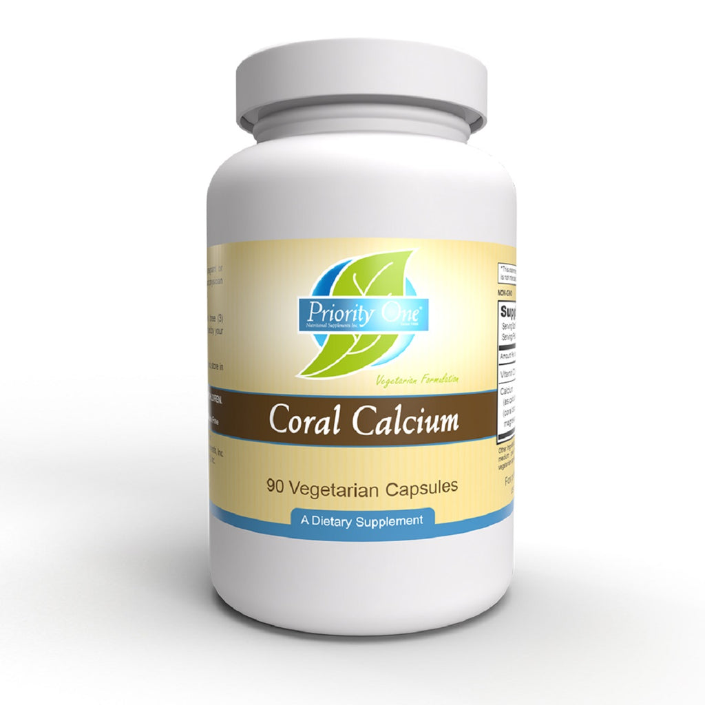 Priority One, Coral Calcium 90 Vegetarian Capsules