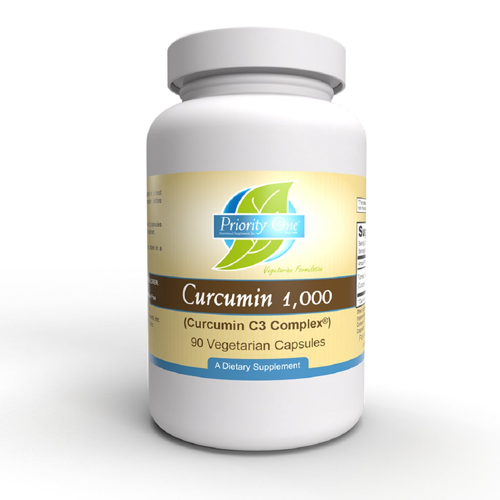 Priority One, Curcumin 1,000mg 90 Vegetarian Capsules