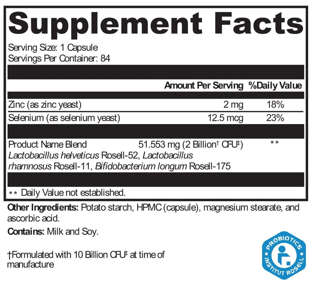 XYMOGEN, Probio Defense™ 84 Capsules Ingredients