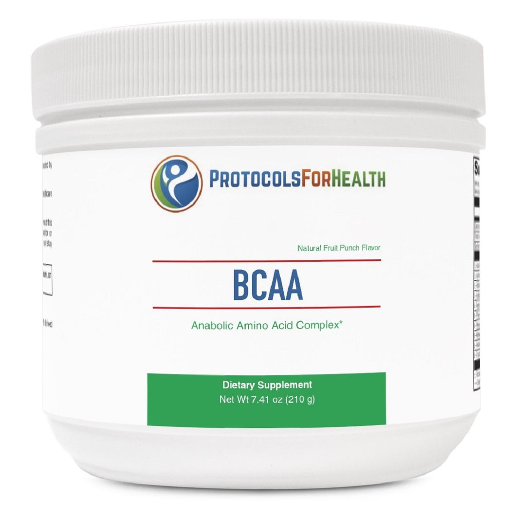 Protocols For Health, BCAA Powder Fruit Punch 30 Servings 7.41 oz