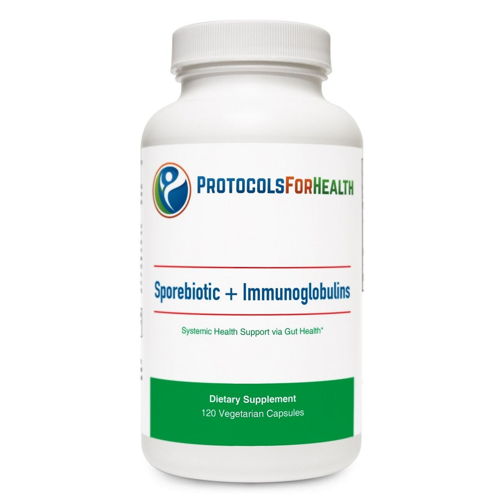 Protocols For Health, Sporebiotic + Immunoglobulins 120 Veg Capsules