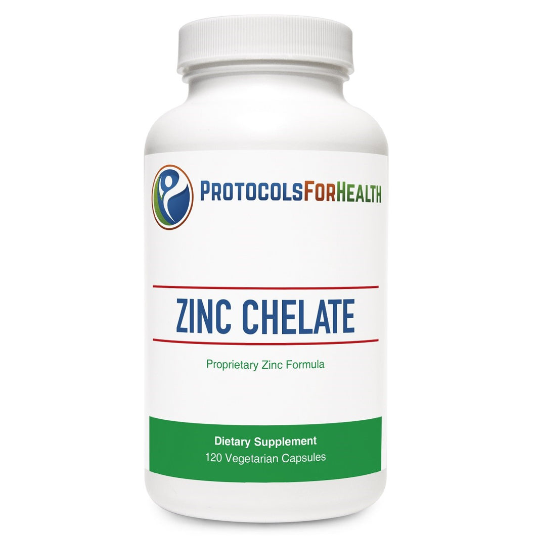 Protocols For Health, Zinc Chelate 120 Veg Capsules