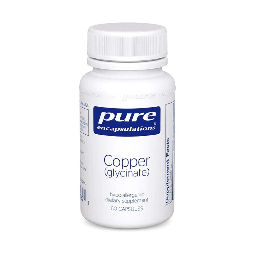 Pure Encapsulations, Copper (Glycinate) 60 Capsules