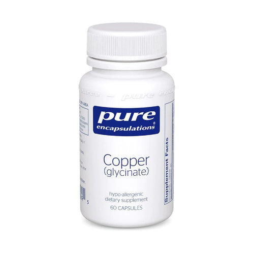 Pure Encapsulations, Copper (Glycinate) 60 Capsules