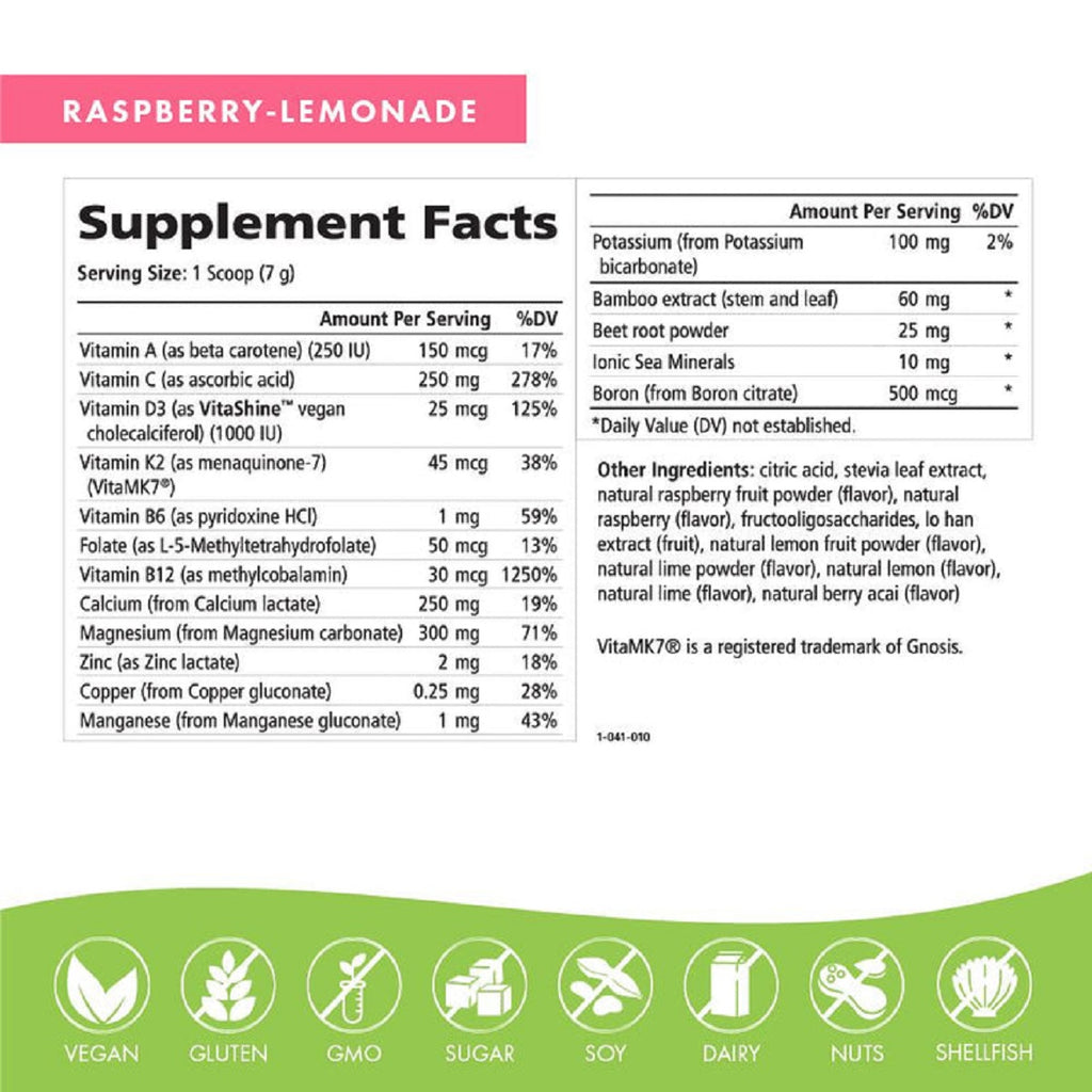 Pure Essence, Ionic-Fizz™ Super D-K Calcium Plus™ Raspberry Lemonade Flavor Ingredients
