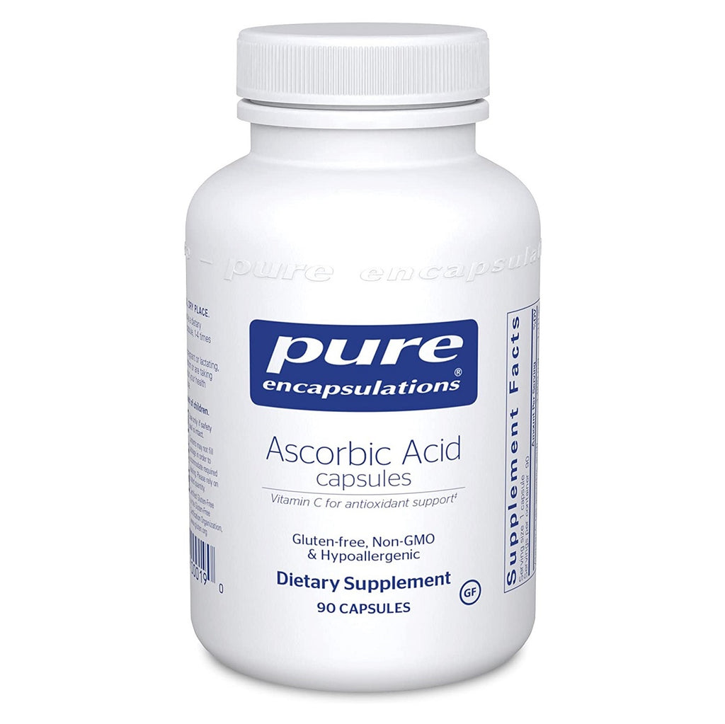 Pure Encapsulations Ascorbic Acid Capsules 90 Capsules