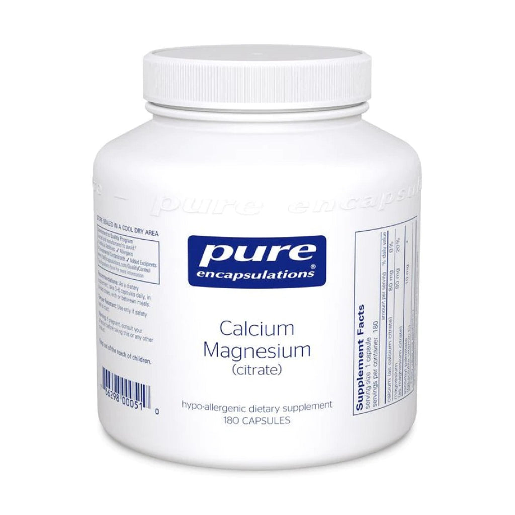 Pure Encapsulations, Calcium Magnesium (Citrate) 180 Capsules