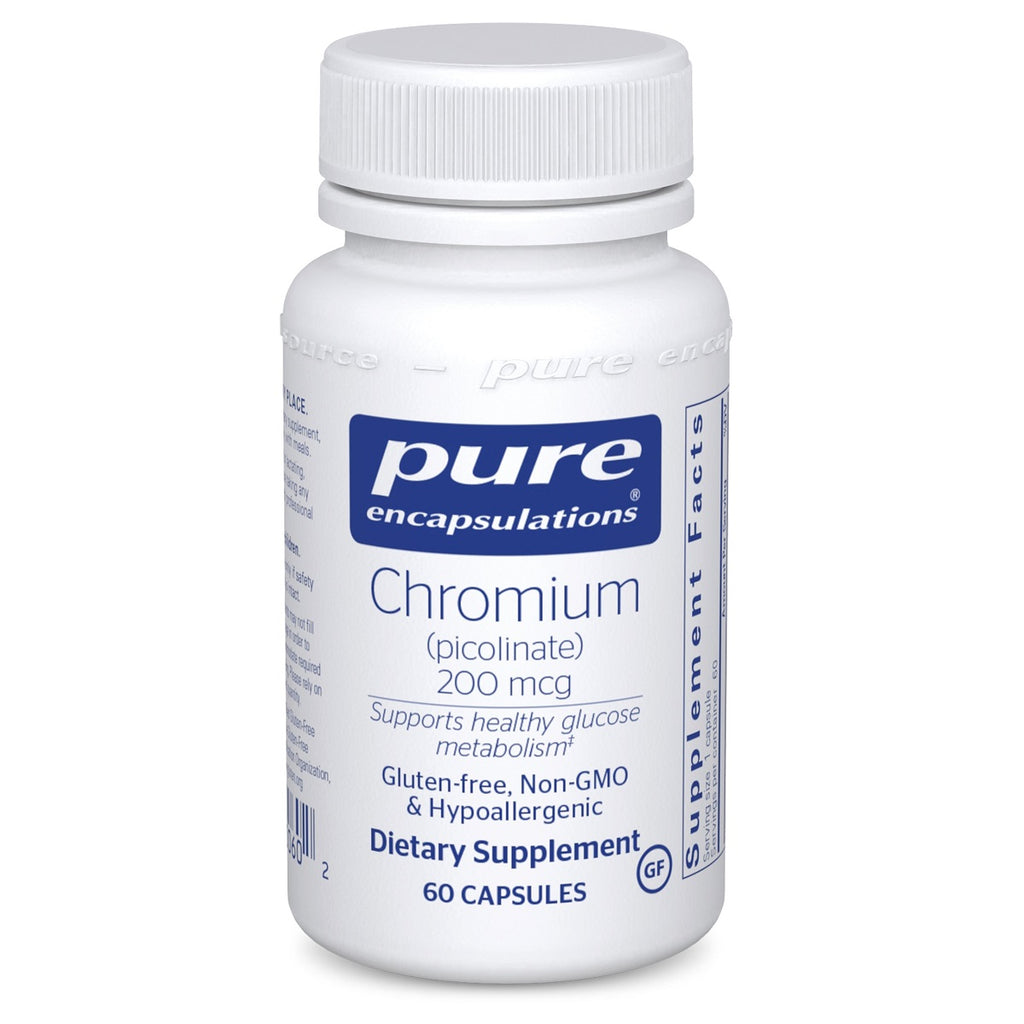 Pure Encapsulations, Chromium (Picolinate) 200 mcg 60 Capsules