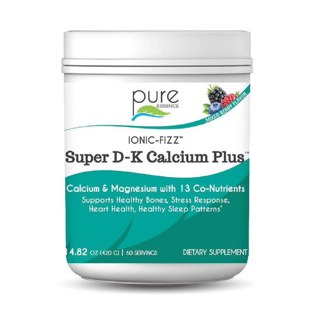 Pure Essence, Ionic-Fizz™ Super D-K Calcium Plus™ Mixed Berry Flavor 420 Grams